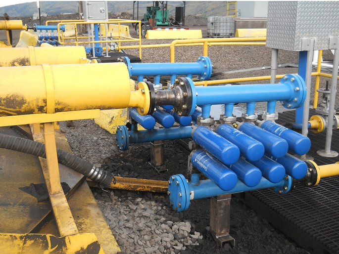 Filtrationsverteilersystem am Einlass