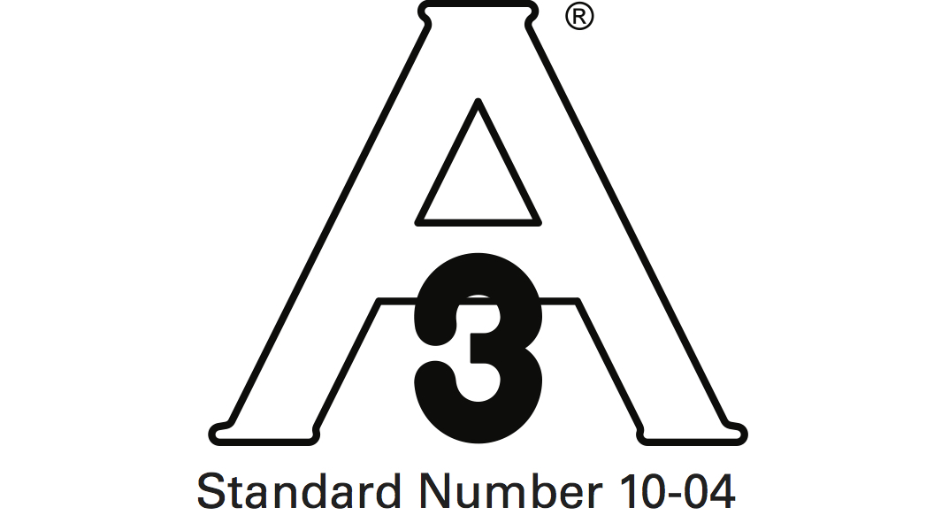 This symbol means equipment has been third-party verified by 3-A Sanitary Standards, Inc.