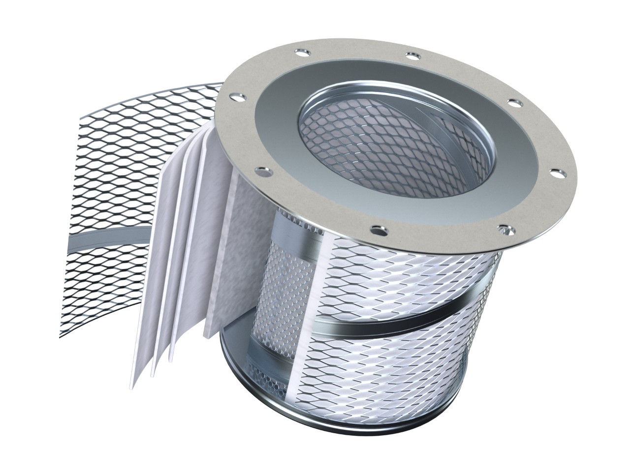 Figure 11: Air-oil separators represent the last filtration step before air leaves the compressor.