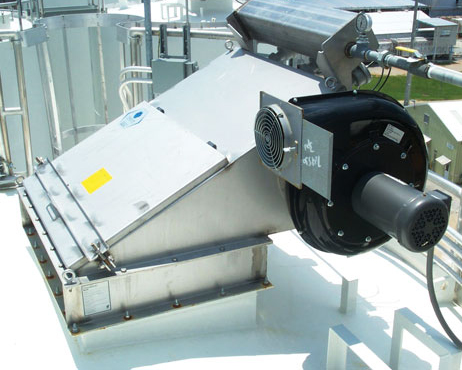 Figure 1 - A Dust Collector with a Fan and Damper