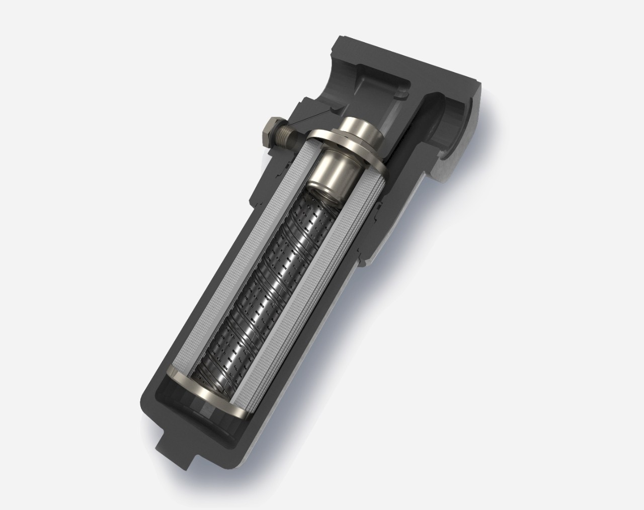 High-pressure hydraulic filter assembly