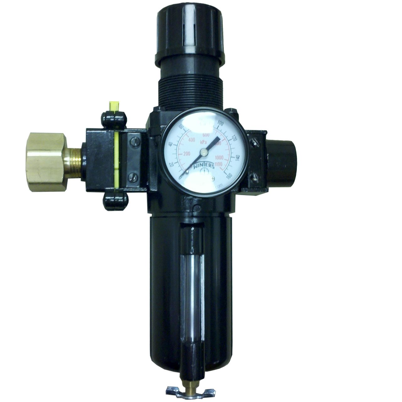 Régulateur au point d’utilisation, arrêt/verrouillage avec filtration finale 